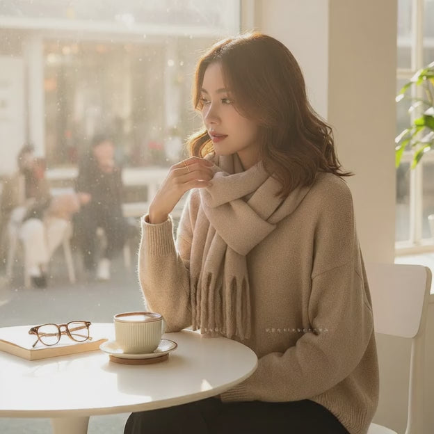 Echarpe femme hiver ELIANNA - Coeur de Foulard