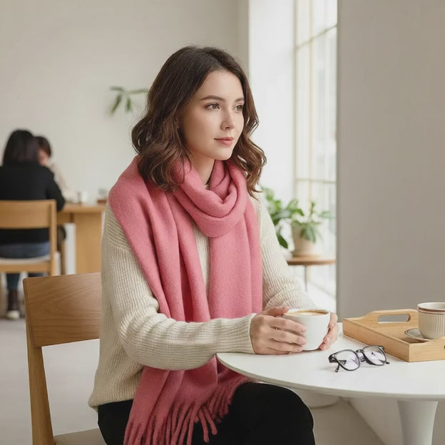Echarpe femme hiver ELLIE - Coeur de Foulard