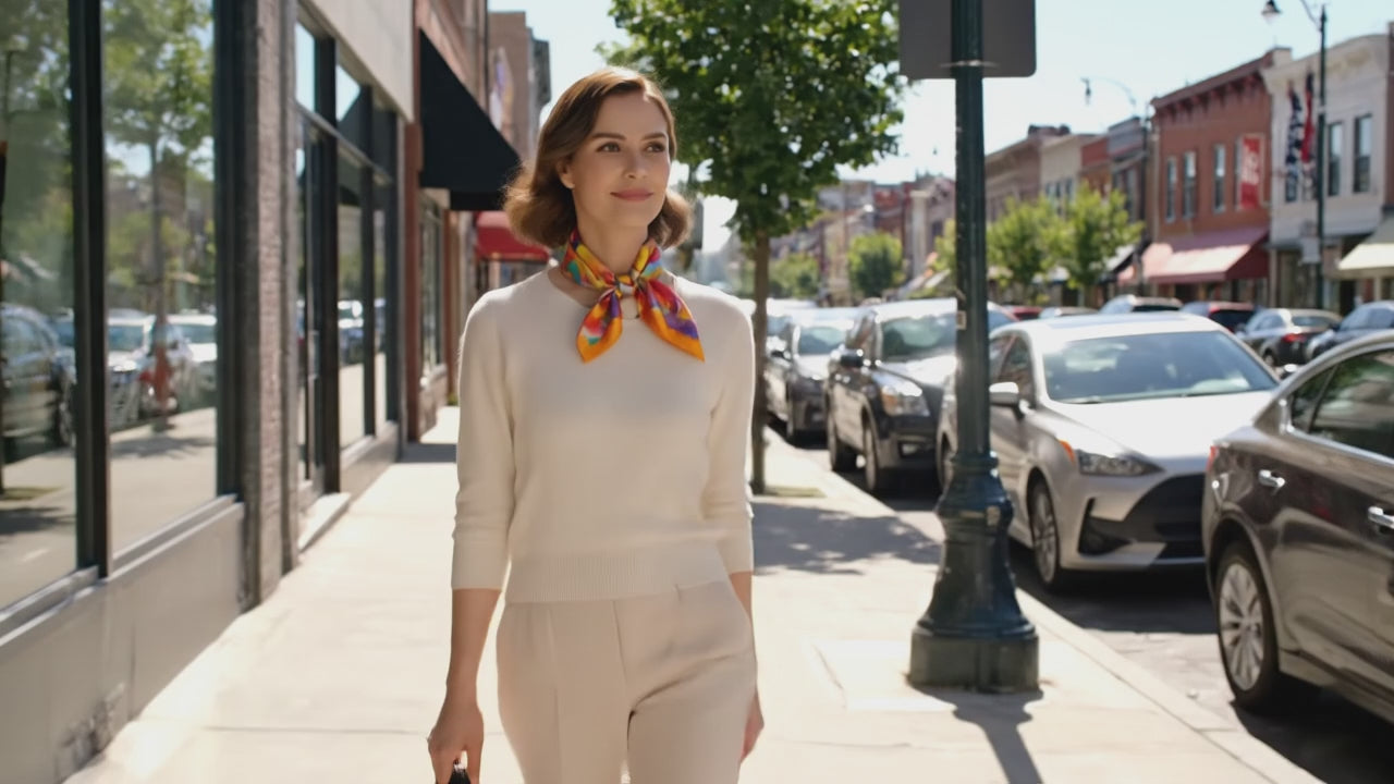 Carré de Soie - GYEONG - Coeur de Foulard