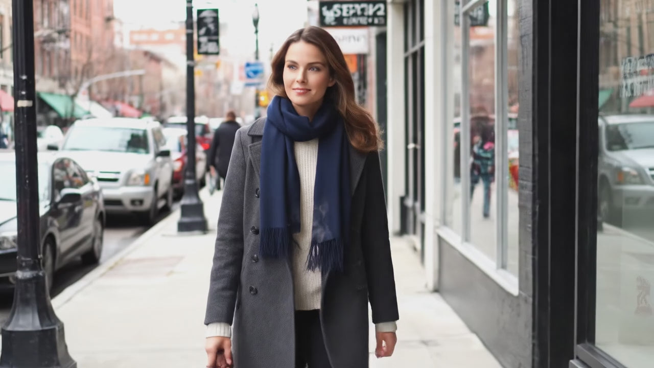 Grande écharpe femme HEIDI - Coeur de Foulard