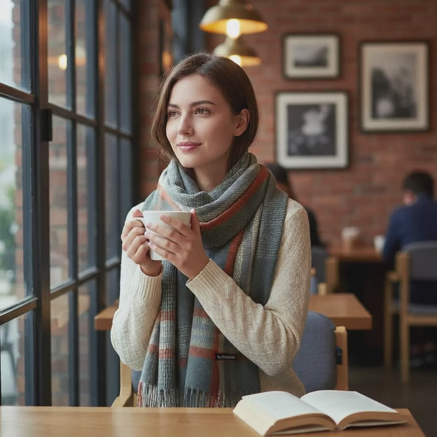 Echarpe en cachemire NAOMI - Coeur de Foulard