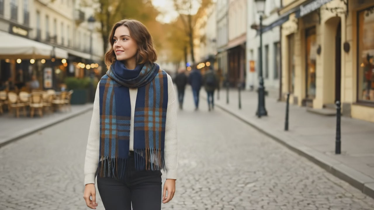 Echarpe en cachemire ARMANDE - Coeur de Foulard