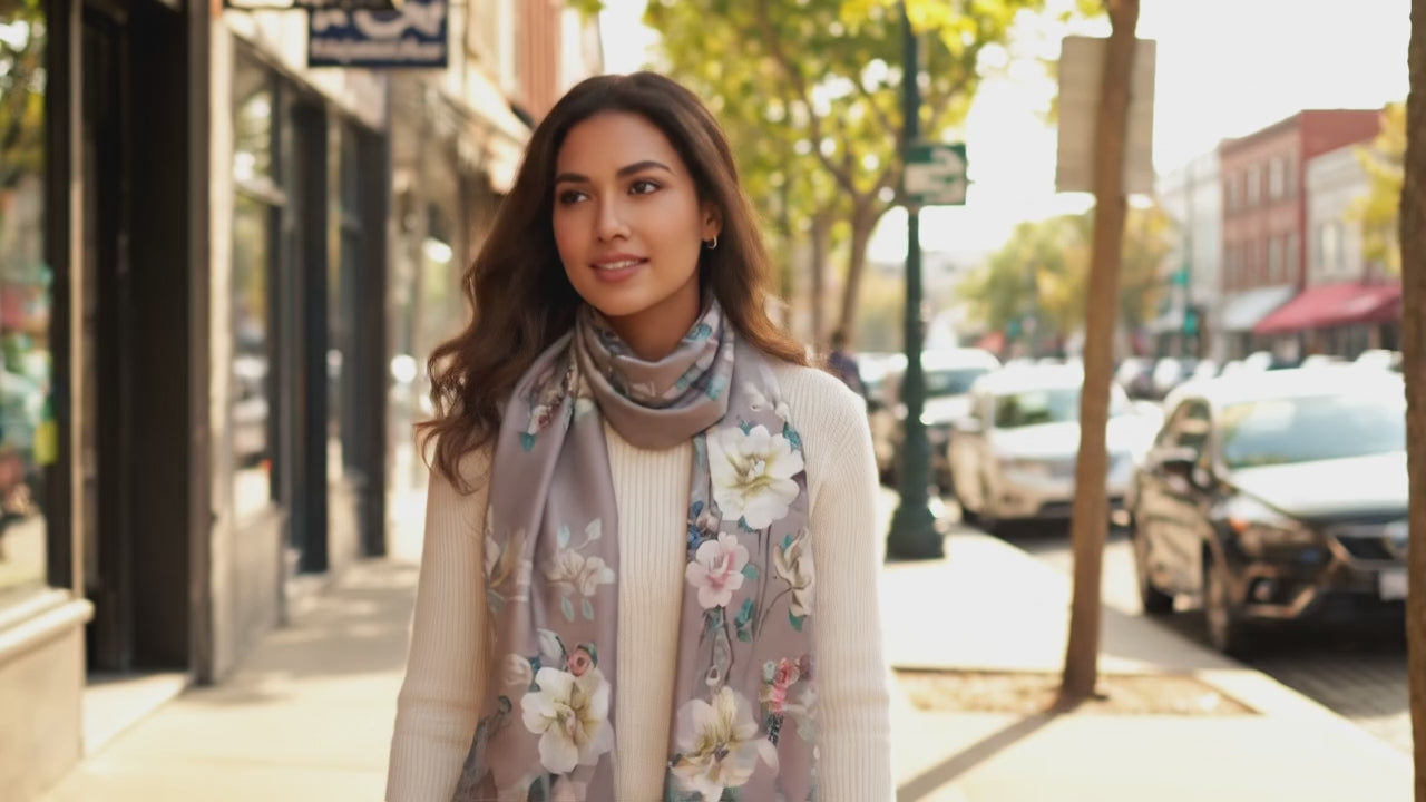Foulard Soie - YURIKO - Coeur de Foulard