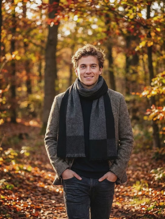 Echarpe homme KETIL - Coeur de Foulard