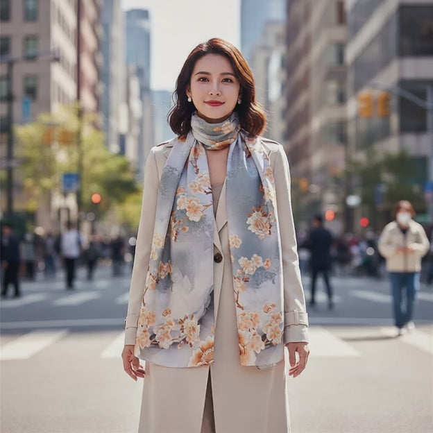 Foulard Soie - ALINA - Coeur de Foulard