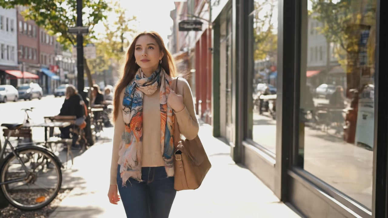 Foulard Soie Femme - ESPERANZA - Coeur de Foulard