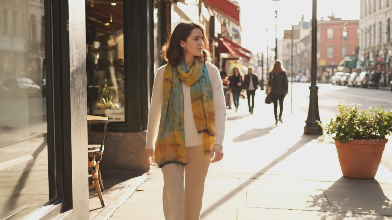 Foulard Soie - HARU - Coeur de Foulard