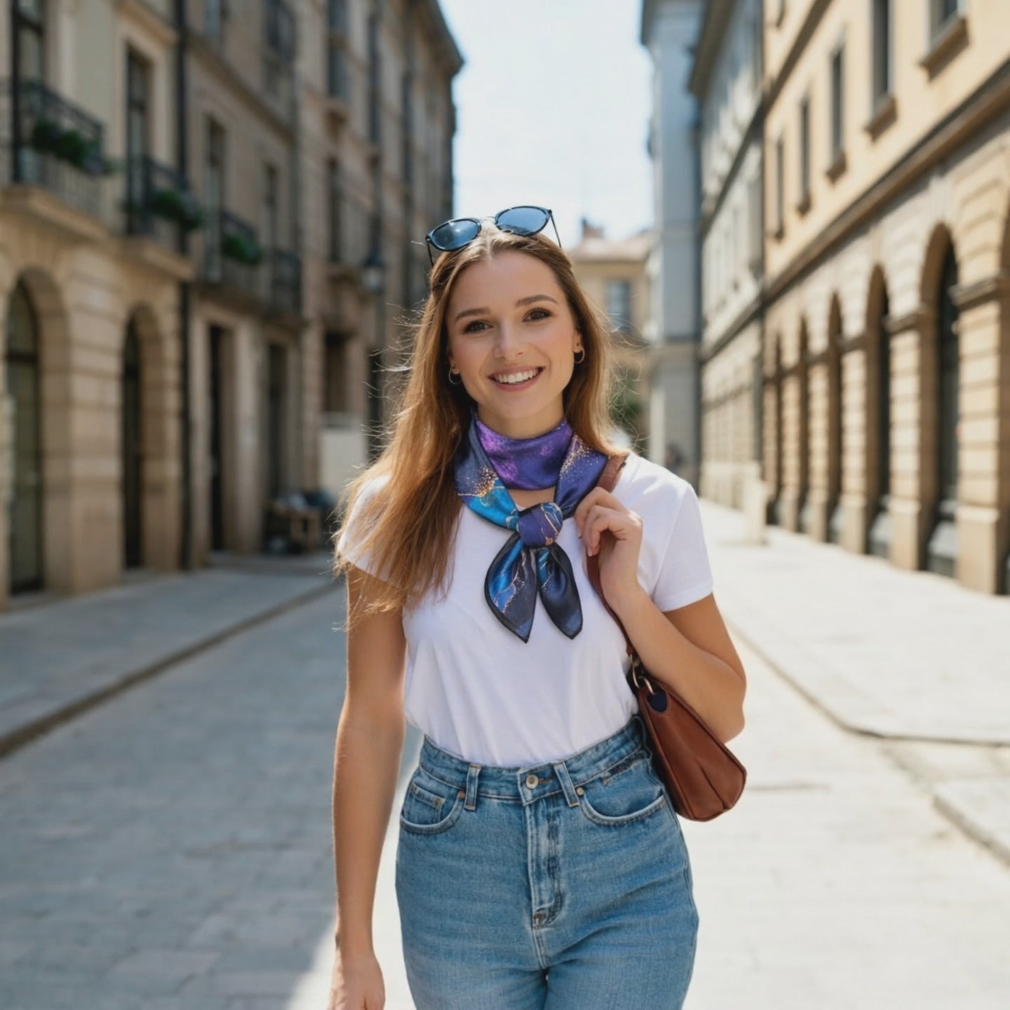 Carré Soie - ANTONINA - Coeur de Foulard