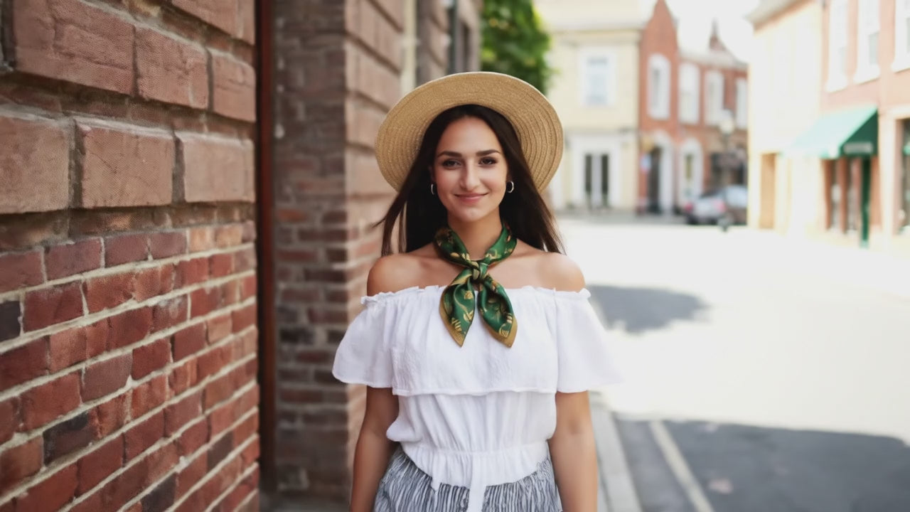 Foulard Carré Soie - JOSEFINA - Coeur de Foulard
