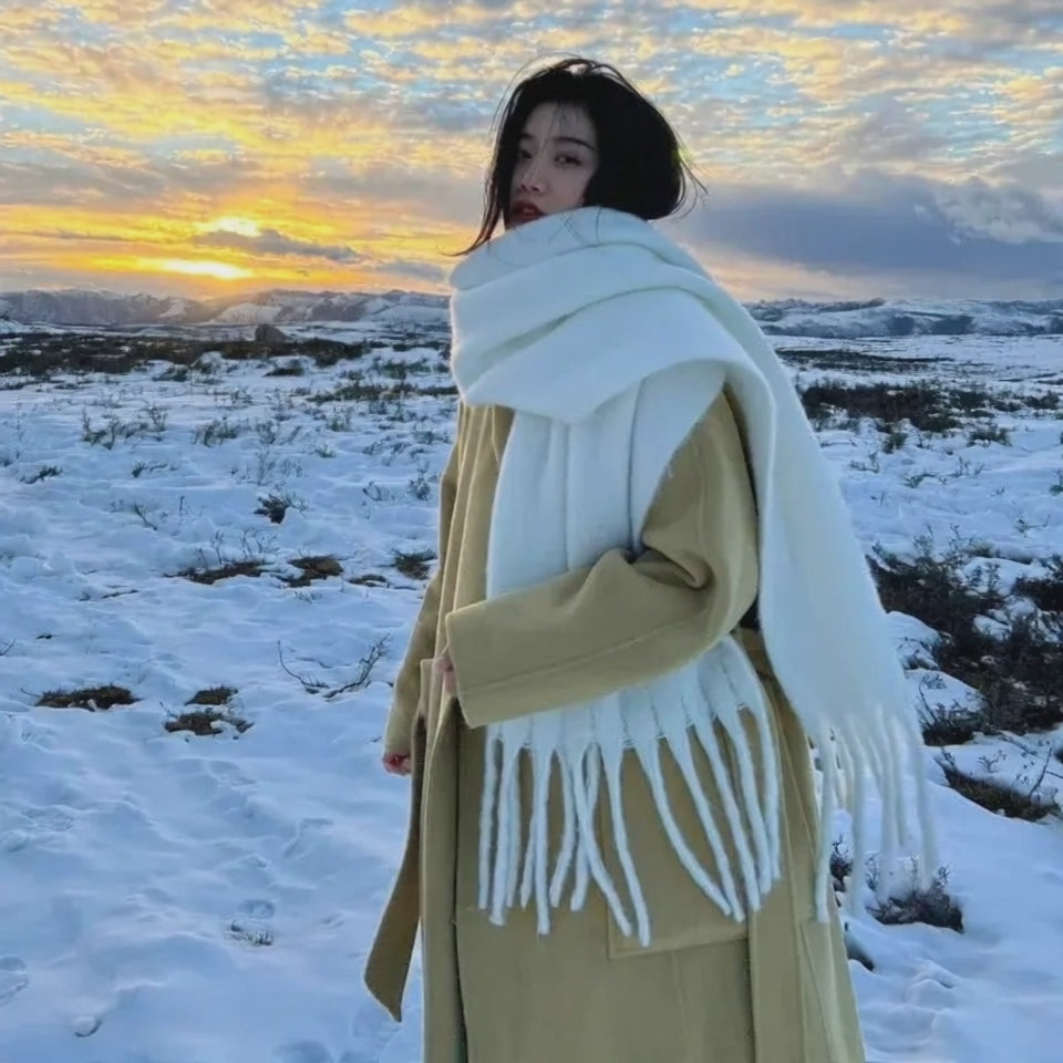 Echarpe femme hiver ELISABETH - Coeur de Foulard