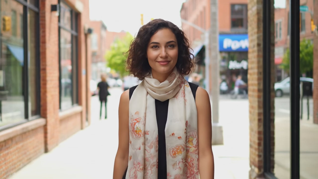 Foulard Soie - JIHYE - Coeur de Foulard