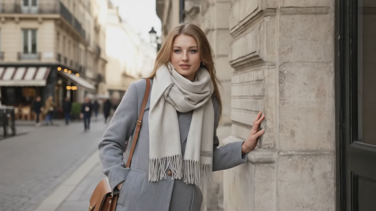 Echarpe femme luxe ELLA - Coeur de Foulard