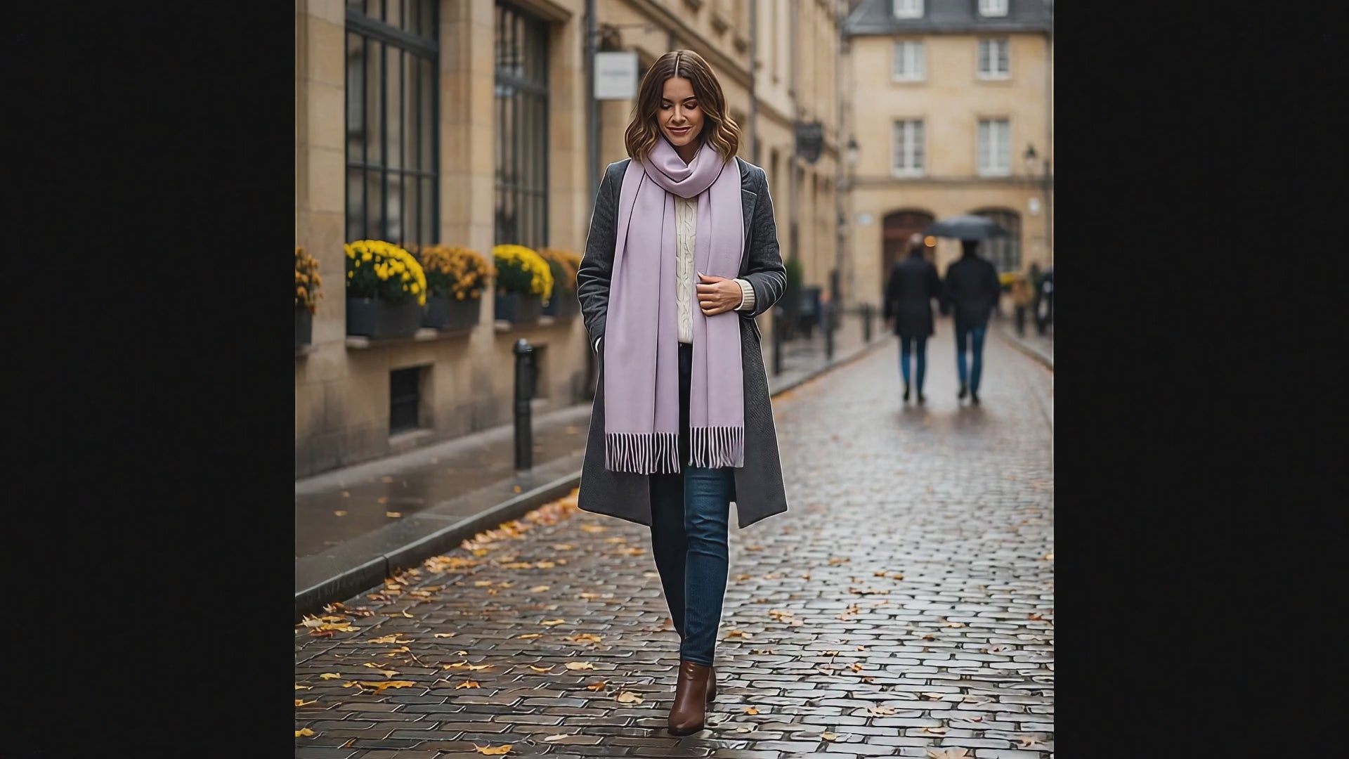 Echarpe cachemire URSULA - Coeur de Foulard