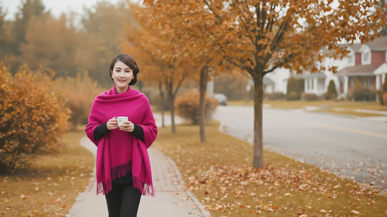 Echarpe femme laine LAILA - Coeur de Foulard