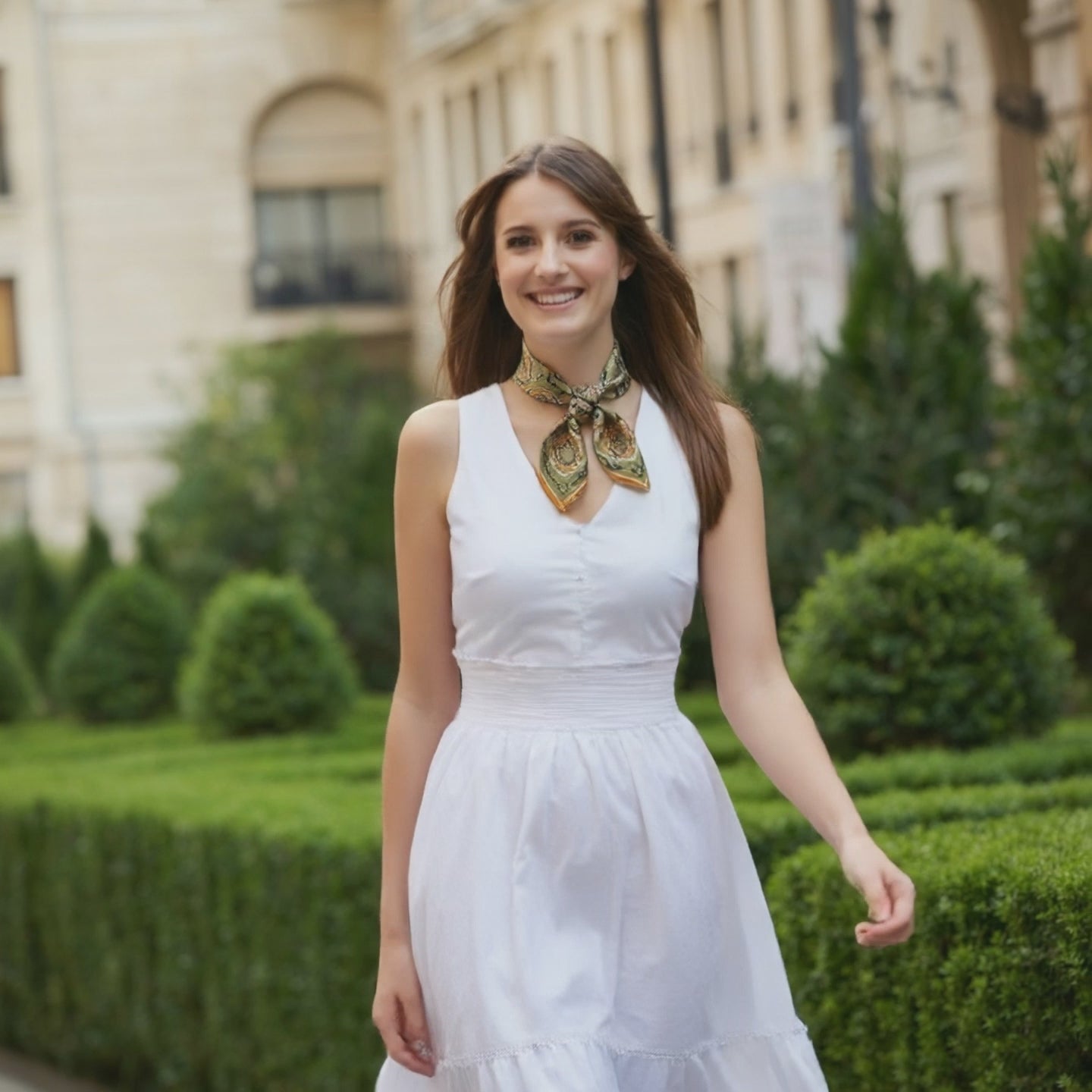 Carré de Soie - FREJA - Coeur de Foulard