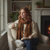 Grande écharpe femme GUNNEL - Coeur de Foulard