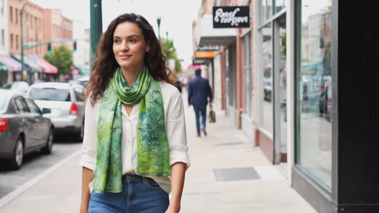 Foulard Soie Femme - GLORIA - Coeur de Foulard