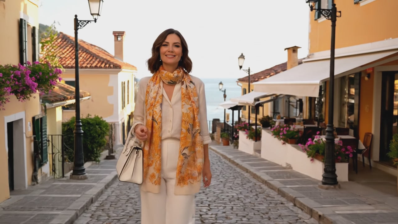 Foulard Soie Femme - MERCEDES - Coeur de Foulard