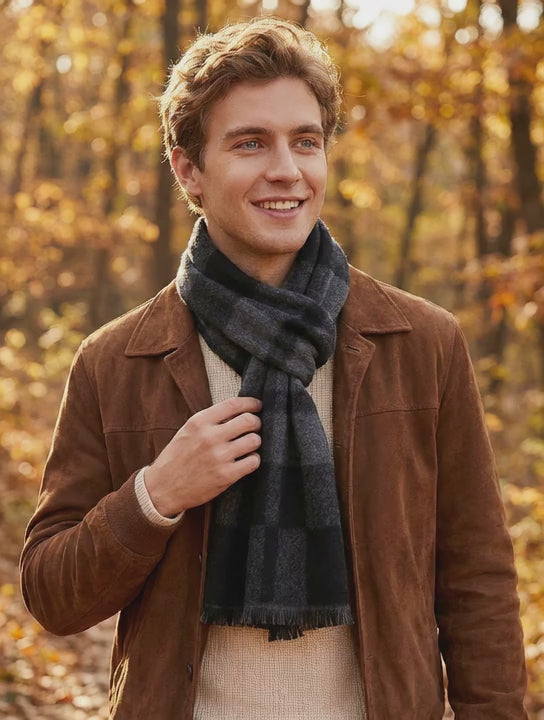 Echarpe homme HAKEN - Coeur de Foulard