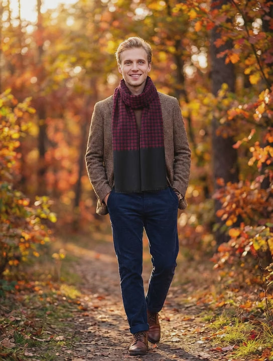 Echarpe homme CARTER - Coeur de Foulard