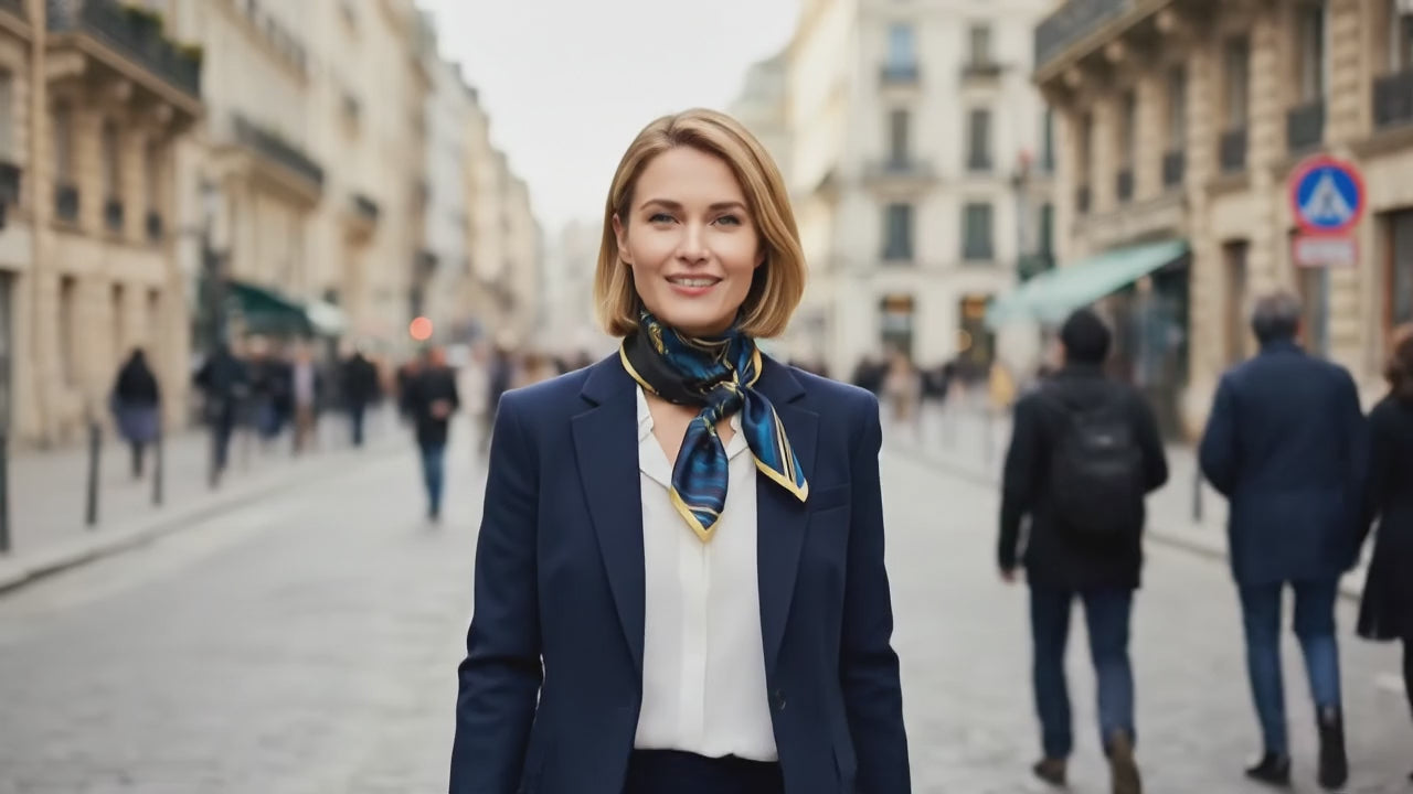 Carré de Soie - HILDUR - Coeur de Foulard