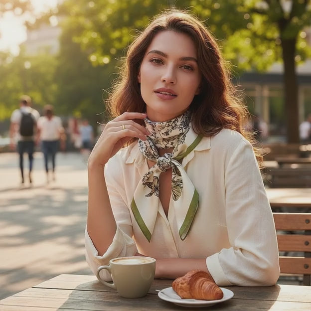 Carré de Soie - IMAN - Coeur de Foulard