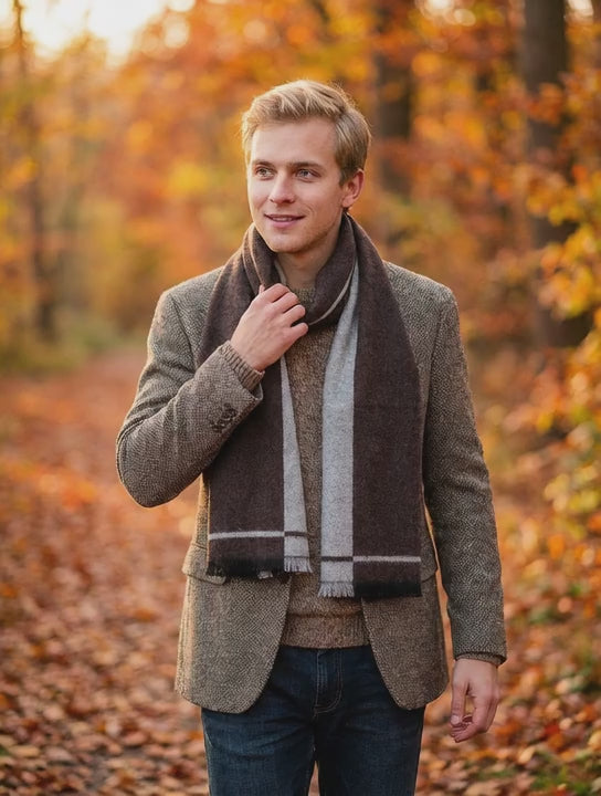 Echarpe homme CALEB - Coeur de Foulard