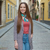Carré de Soie - ANNELISE - Coeur de Foulard