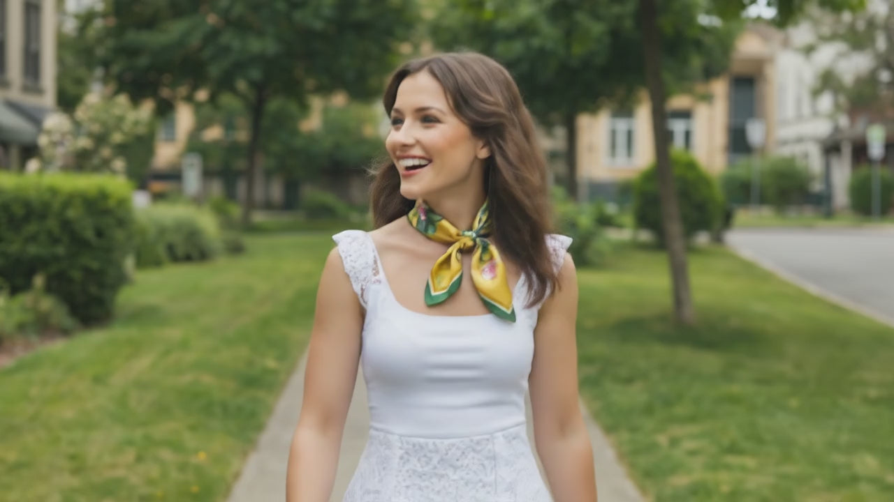 Carré de Soie - HALDIS - Coeur de Foulard