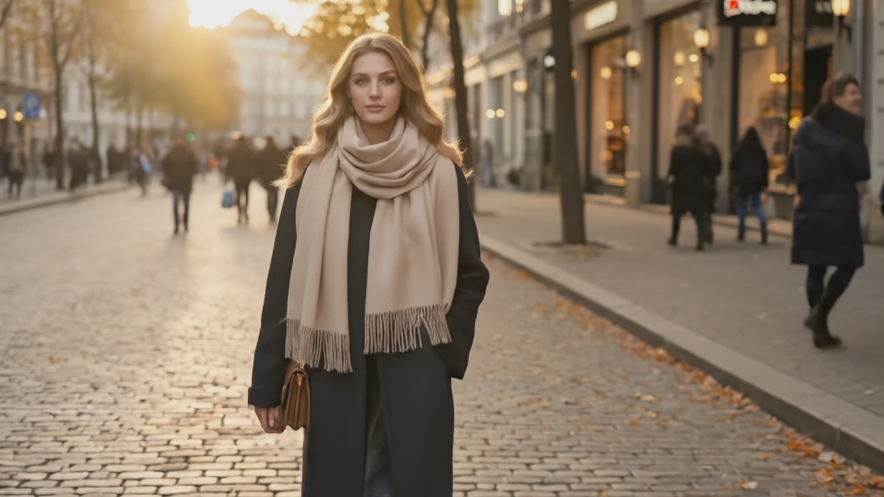 Echarpe femme luxe ELINA - Coeur de Foulard