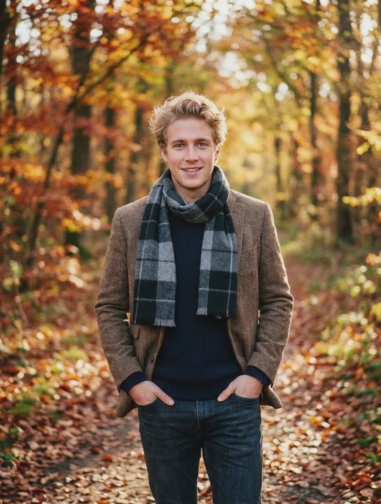 Echarpe homme LOKE - Coeur de Foulard