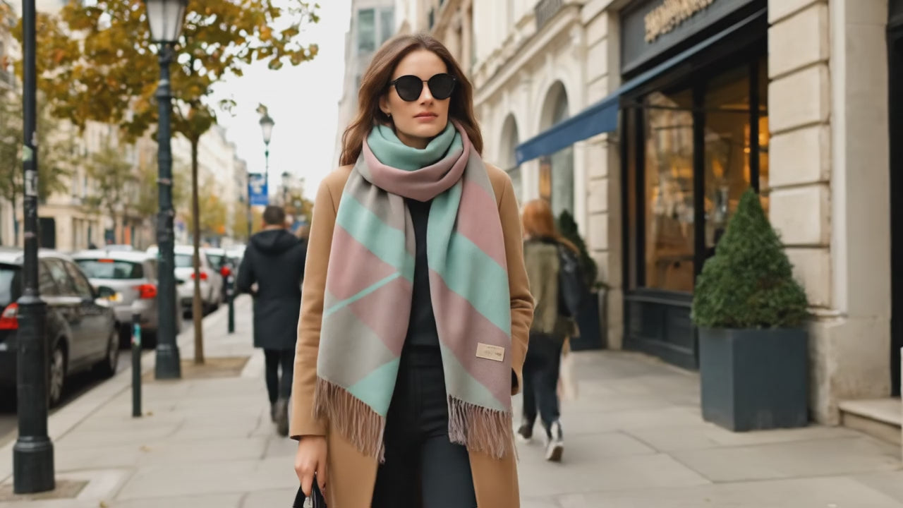 Echarpe en cachemire ARMANCE - Coeur de Foulard