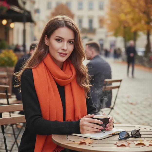 Echarpe cachemire VIVIANE - Coeur de Foulard