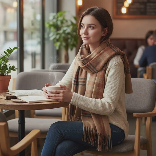 Echarpe en cachemire CHLOE - Coeur de Foulard