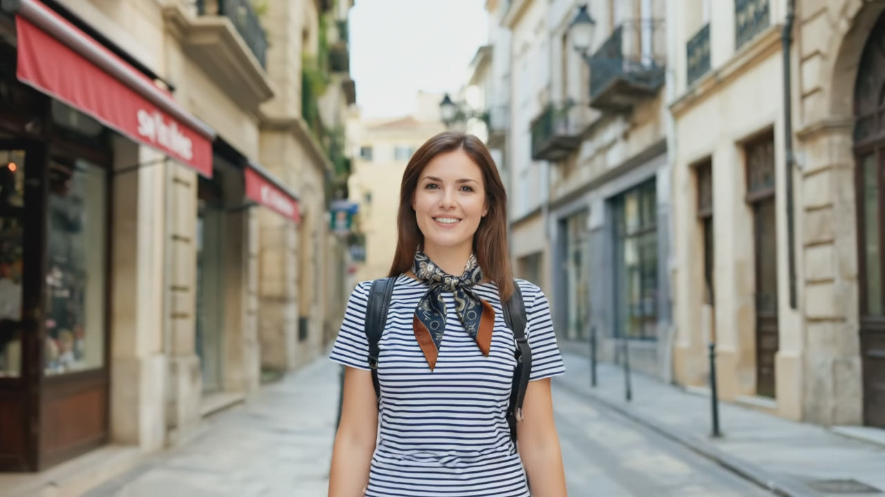 Foulard dans cheveux SARAH - Coeur de Foulard