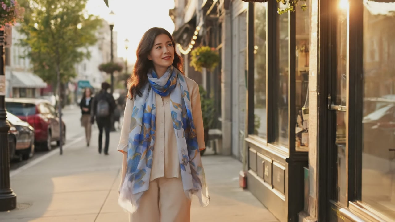 Foulard Soie - HITOMI - Coeur de Foulard