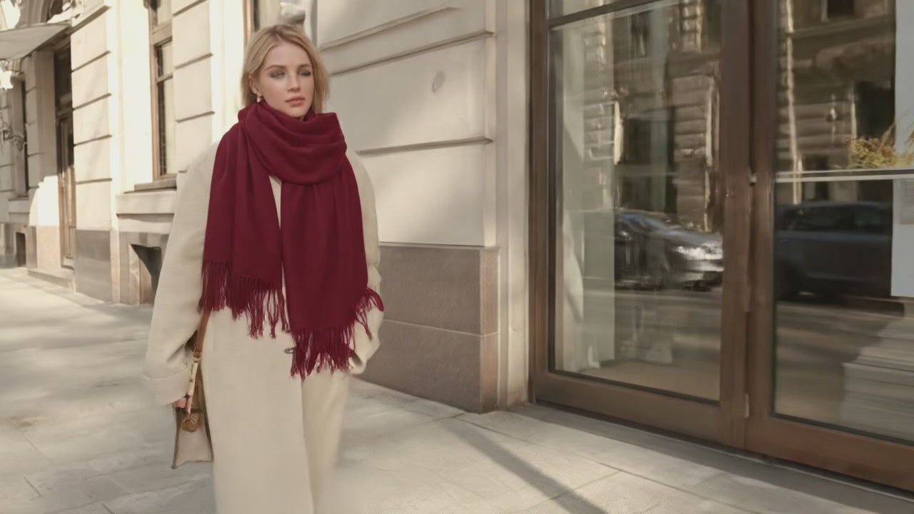 Echarpe femme luxe BODIL - Coeur de Foulard