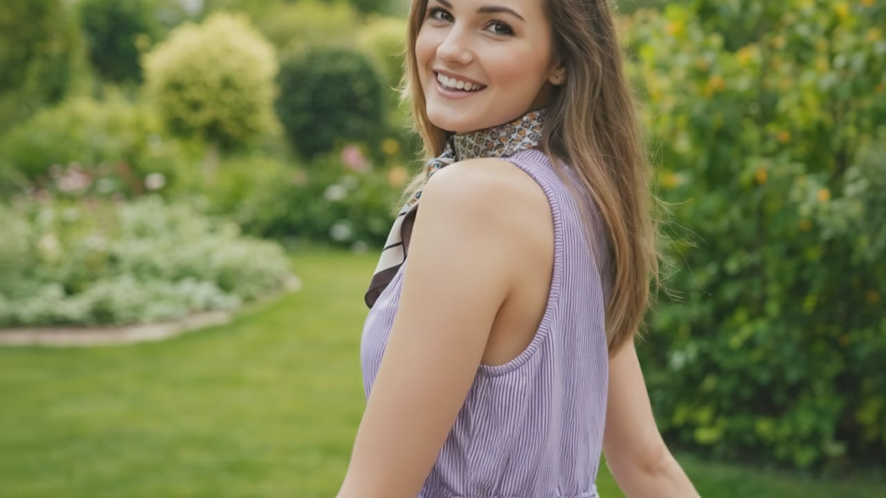 Carré de Soie - IDUNN - Coeur de Foulard