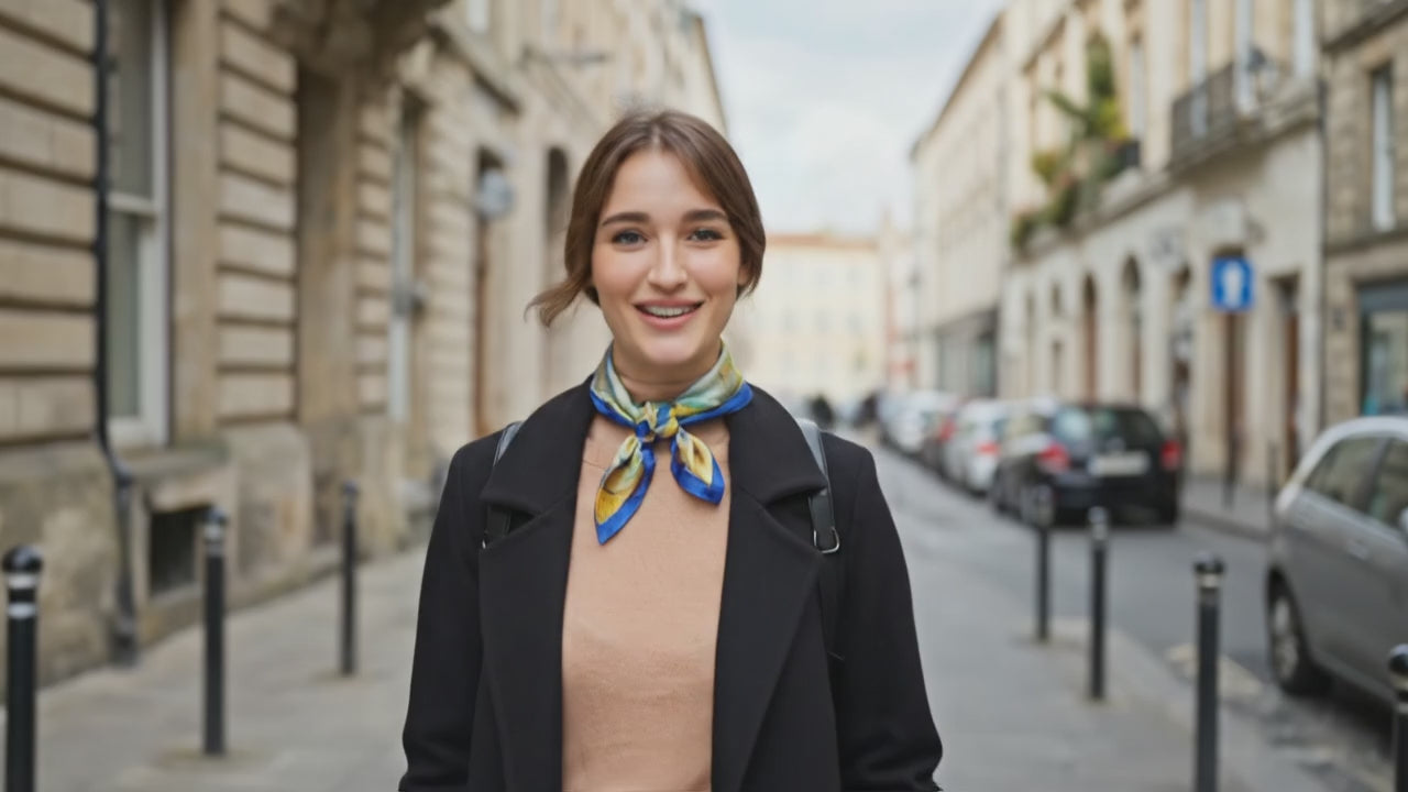 Carré Soie - AYN - Coeur de Foulard