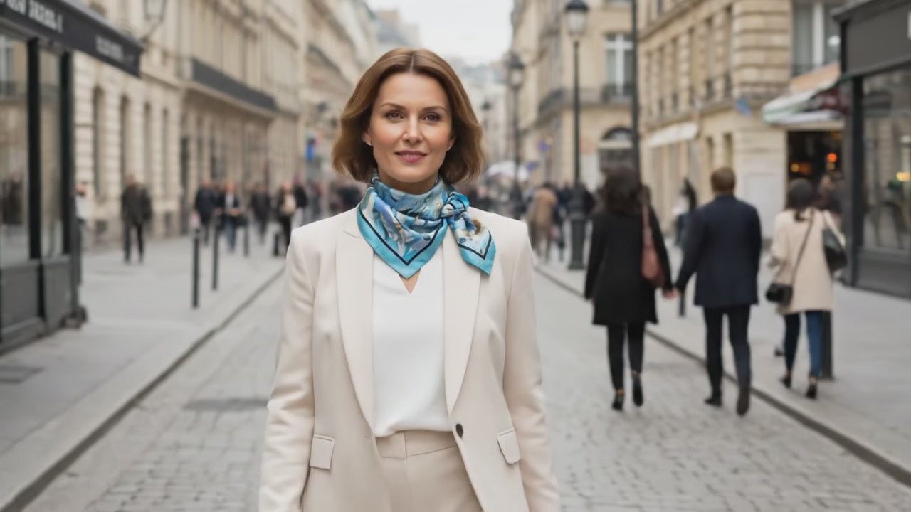 Carré de Soie - FUMIKO - Coeur de Foulard