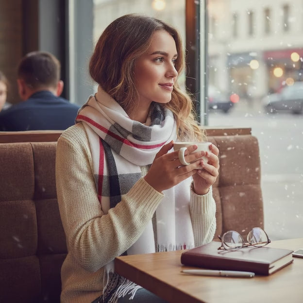 Echarpe en cachemire BENEDICTE - Coeur de Foulard
