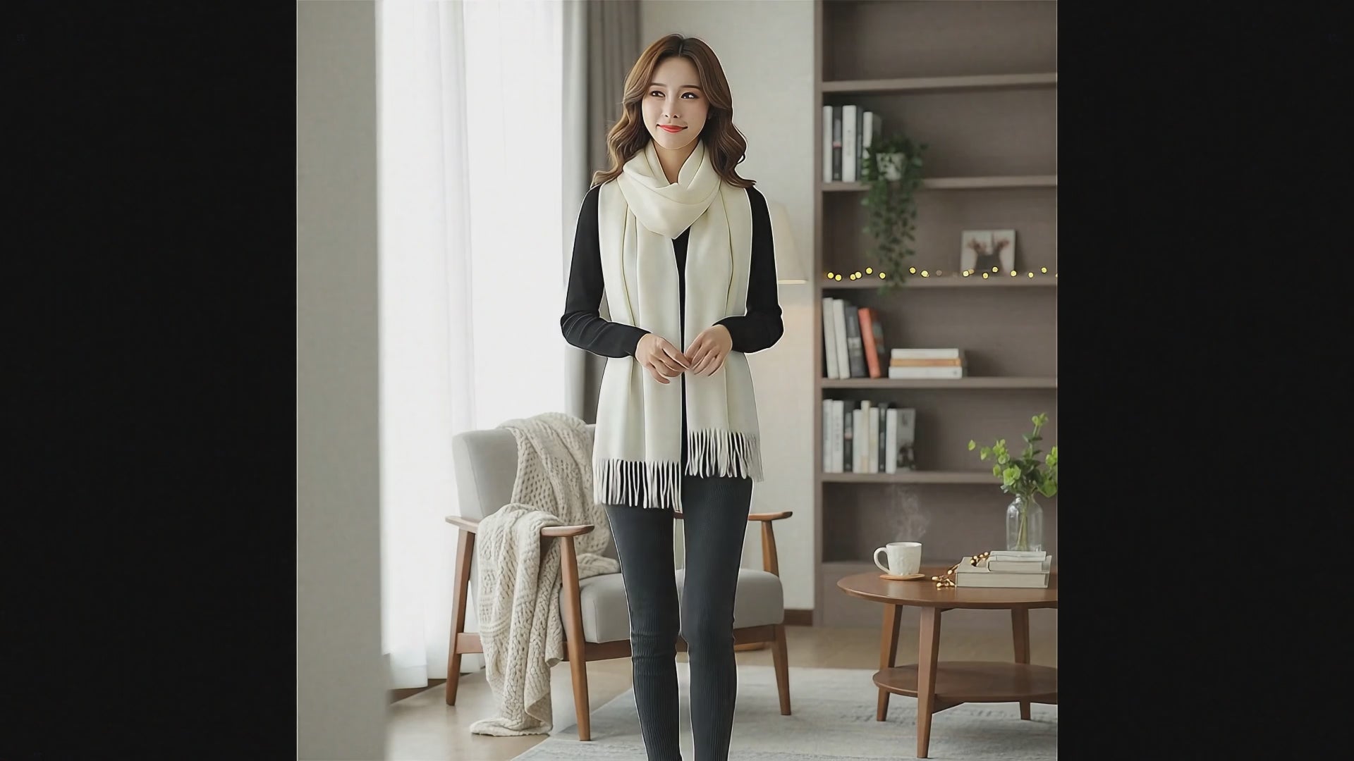 Echarpe cachemire TIPHAINE - Coeur de Foulard