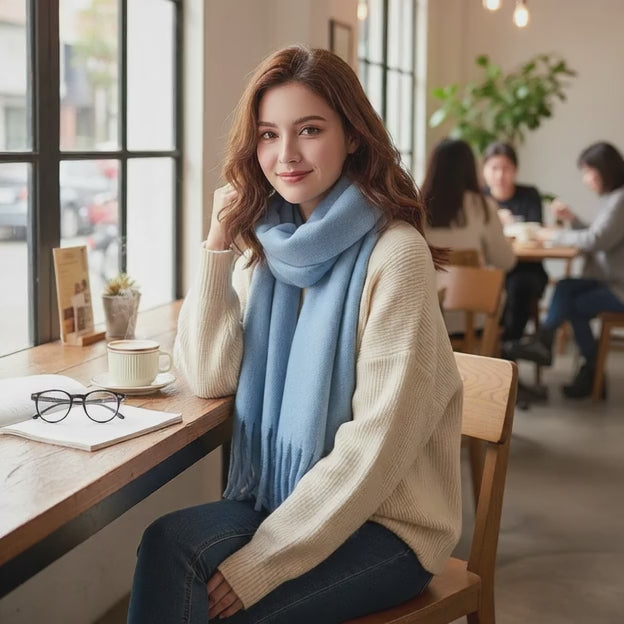 Echarpe femme hiver ESTHER - Coeur de Foulard