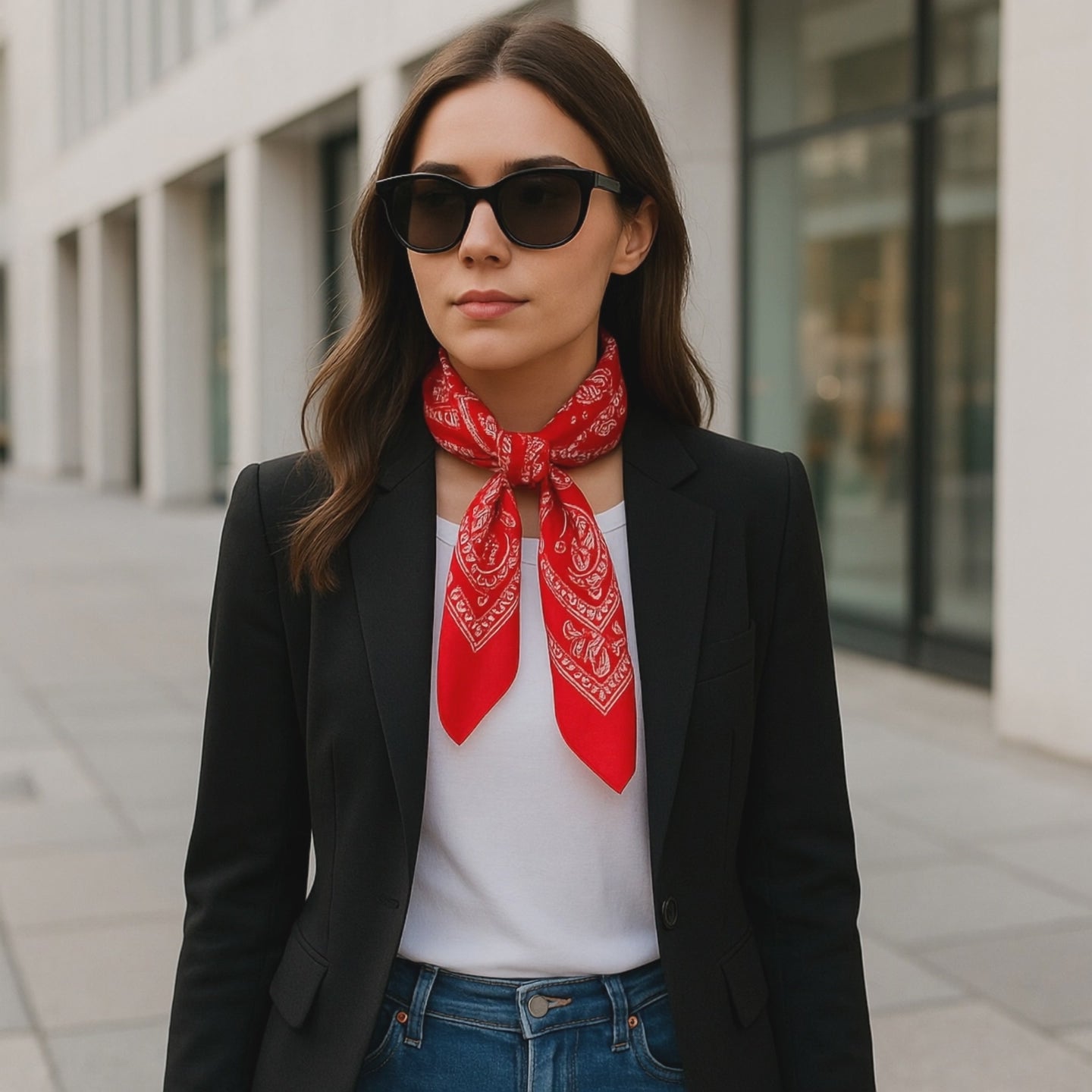 Carré de Soie - KIRSTI - Coeur de Foulard