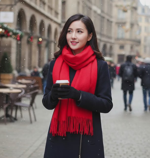 Echarpe femme laine JORUNN Coeur de Foulard