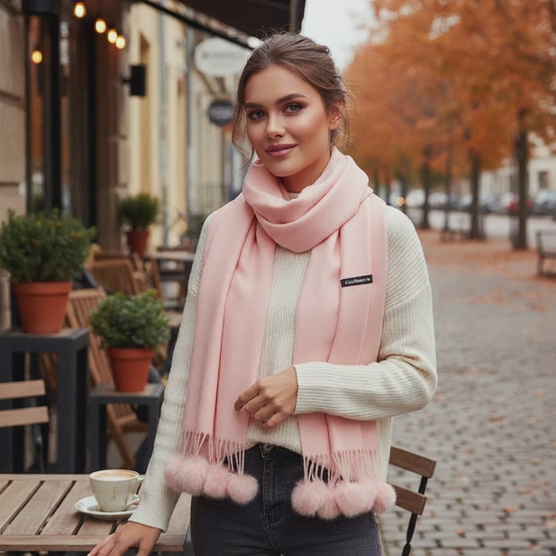 Echarpe en cachemire AMENAIDE - Coeur de Foulard