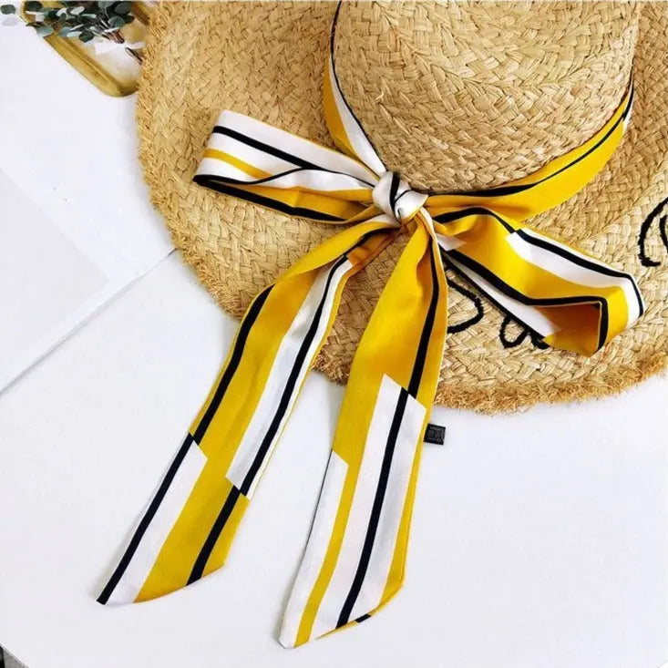 Ceinture foulard jaune 60s Ma boutique